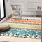 World Rug Gallery Palm Frond Floral Indoor/Outdoor Area Rug 5'x7' Multi Area Rug 5555MULTI5X7 - alternate 7